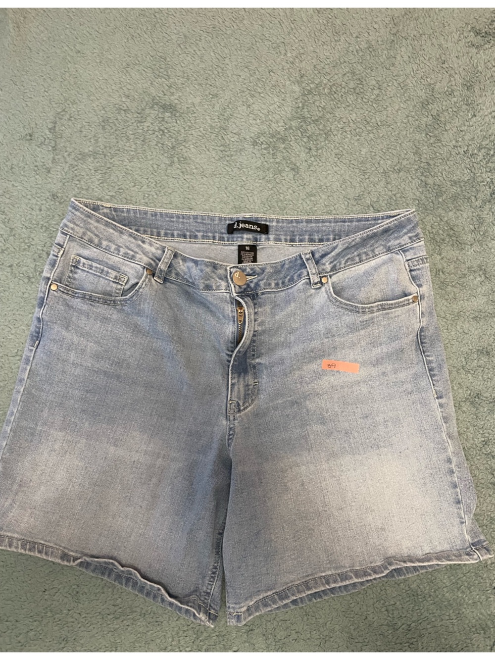 D. Jeans Light Blue Denim Women’s Shorts -